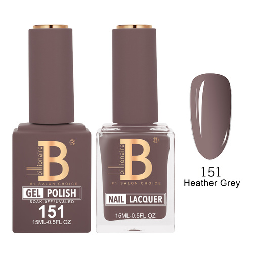 Billionaire 151 Heather Grey - Imperial Collection Gel & Lacquer Duo 15ml
