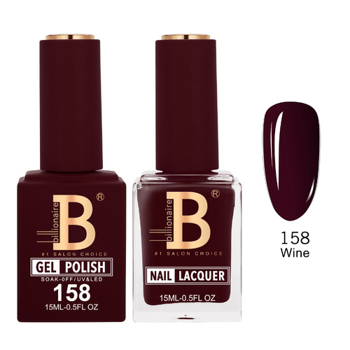Billionaire 158  Wine - Imperial Collection Gel & Lacquer Duo 15ml