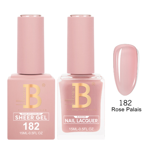 Billionaire 182 Rose Palais - Imperial Collection Gel & Lacquer Duo 15ml