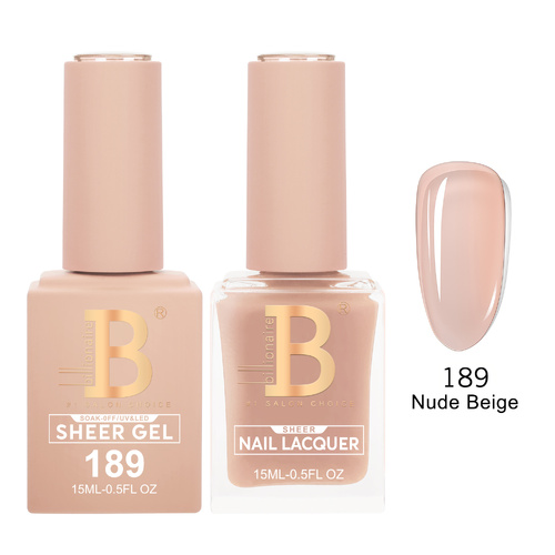Billionaire 189 Nude Beige - Imperial Collection Gel & Lacquer Duo 15ml