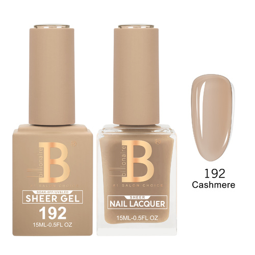 Billionaire 192 Cashmere - Imperial Collection Gel & Lacquer Duo 15ml