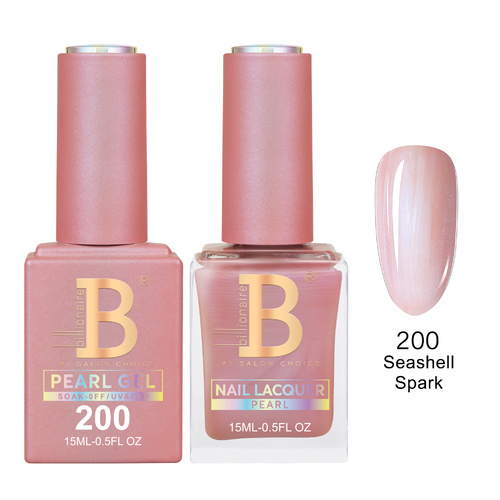 Billionaire 200 Seashell Spark - Imperial Collection Gel & Lacquer Duo 15ml