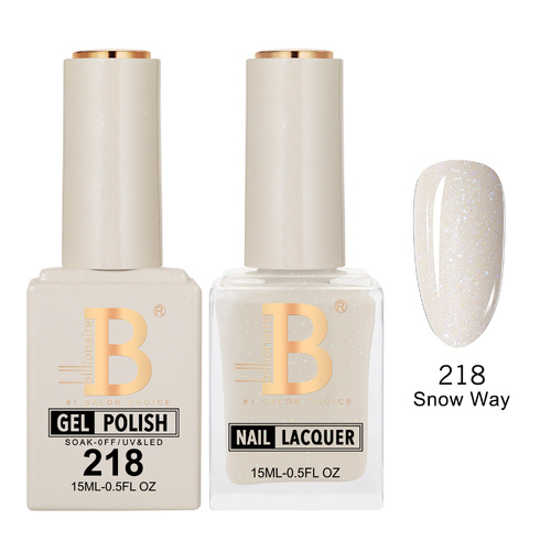 Billionaire 218 Snow Way - Imperial Collection Gel & Lacquer Duo 15ml