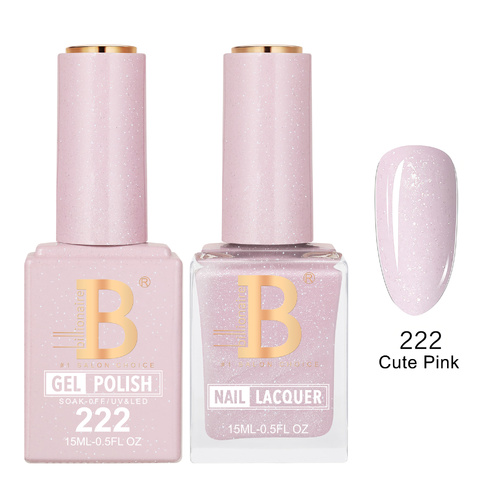 Billionaire 222 Cute Pink - Imperial Collection Gel & Lacquer Duo 15ml