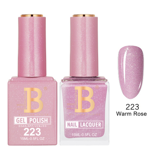 Billionaire 223 Warm Rose - Imperial Collection Gel & Lacquer Duo 15ml