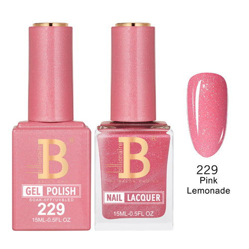 Billionaire 229 Pink Lemonade - Imperial Collection Gel & Lacquer Duo 15ml