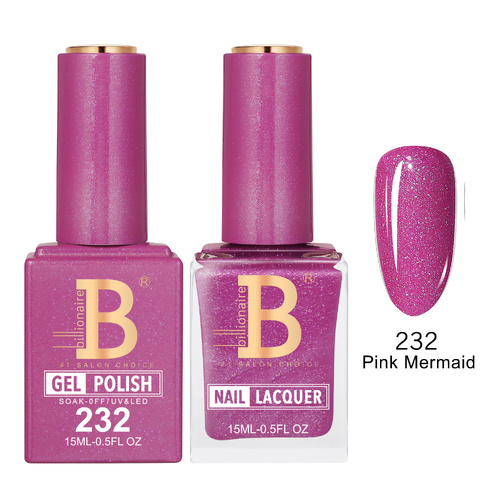 Billionaire 232 Pink Mermaid - Imperial Collection Gel & Lacquer Duo 15ml
