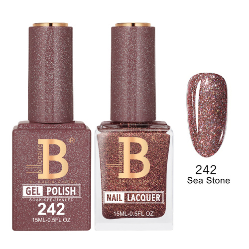 Billionaire 242 Sea Stone - Imperial Collection Gel & Lacquer Duo 15ml