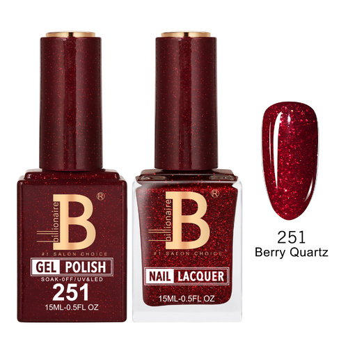 Billionaire 251 Berry Quartz - Imperial Collection Gel & Lacquer Duo 15ml