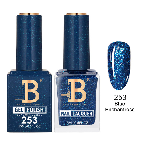 Billionaire 253 Blue Enchantress - Imperial Collection Gel & Lacquer Duo 15ml