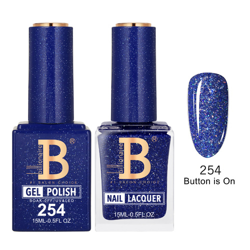 Billionaire 254 Button is On - Imperial Collection Gel & Lacquer Duo 15ml