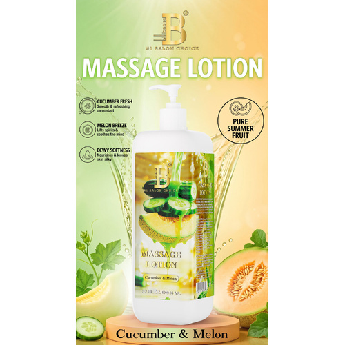 Billionaire Cucumber & Melon Spa Massage Lotion 946ml (32 fl oz)