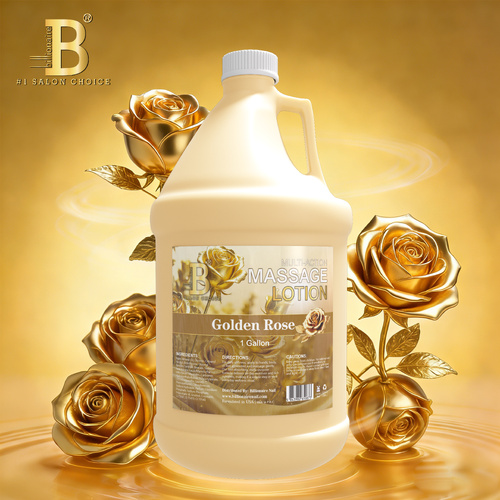 Billionaire - Hand Body Massage Lotion Manicure Pedicure Nails - Golden Rose (1 Gallon) - NEW