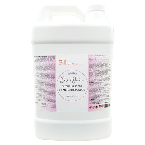 Billionaire - Nail Acrylic Dip & Ombre Monomer Liquid (Slow Set) Pink- 1 Gallon