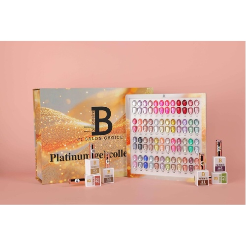 Billionaire UV LED Platinum Glitter Gel Polish Collection 48 Colors