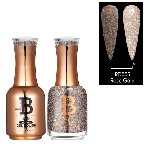 Billionaire Diamond Gel & Lacquer Duo - 005 Rose Gold 15ml