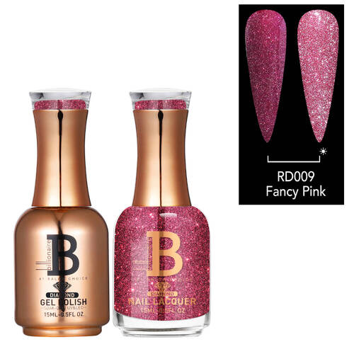 Billionaire Diamond Gel & Lacquer Duo - 009 Fancy Pink 15ml