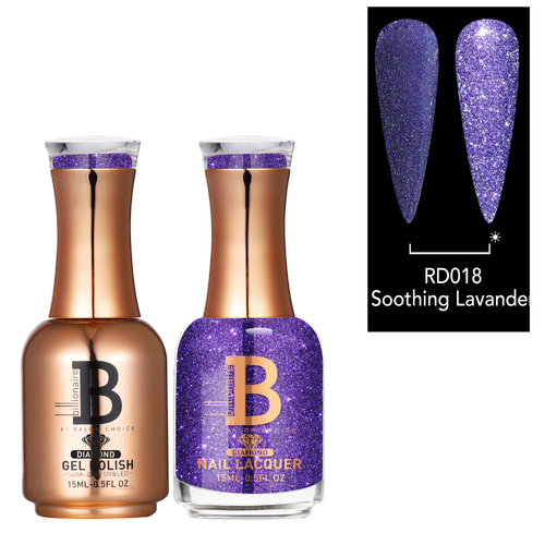 Billionaire Diamond Gel & Lacquer Duo - 018 Soothing Lavander 15ml