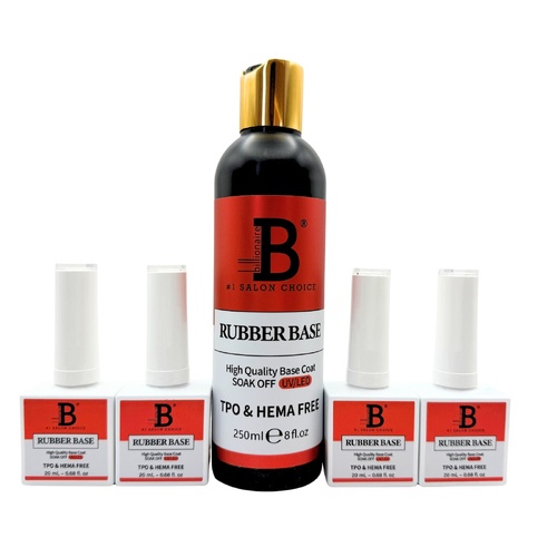 Billionaire - Soak Off UV LED Gel Nails - Rubber Base Refill - 250ml