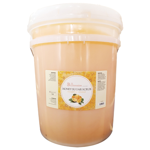 Billionaire - Honey Sugar Scrub - Tangerine Orange Nail Foot Pedicure 5 Gallons