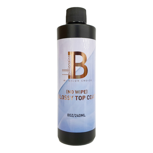 Billionaire - Shiny Glossy No Wipe Nail Gel Top Refill 8oz 240ml