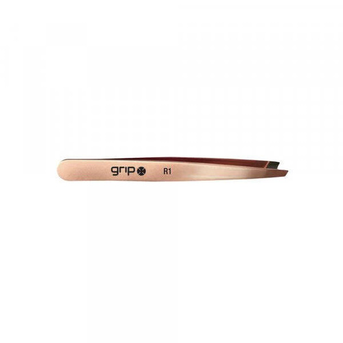 Caronlab Grip Slanted Tip Tweezer R1 (Rose Gold)