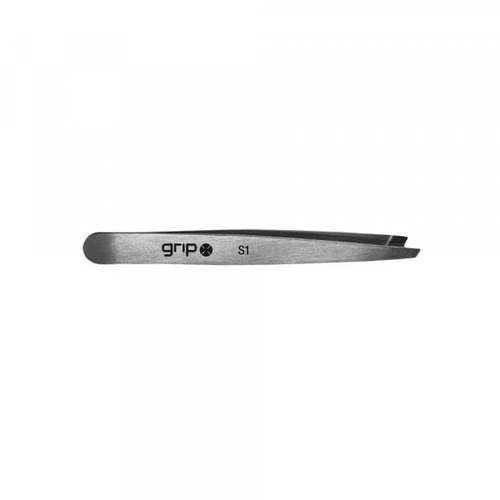 Caronlab Grip Professional Tweezer Slanted Tip Stainless Steel - PS1