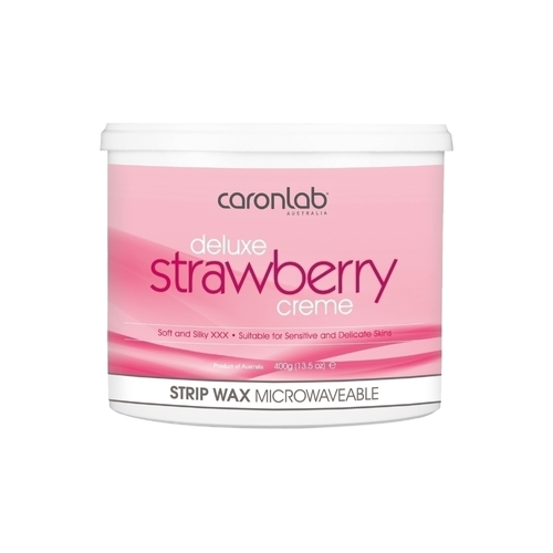 Caronlab Strawberry Creme Strip Wax Microwaveable 400g