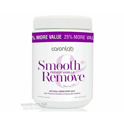 Caron Caronlab Smooth Remover French Vanilla Strip Wax Waxing Hair Removal 1.25L