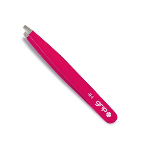 Caronlab Grip Professional Claw Slanted Tip Tweezer Bright Red GB3
