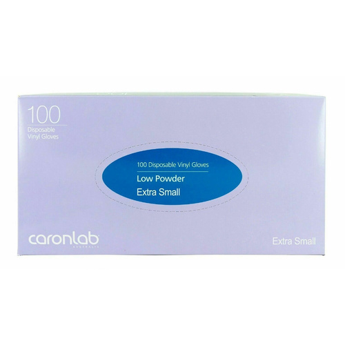 CARONLAB - Disposable Vinyl Gloves - 100pcs (Extra Small)