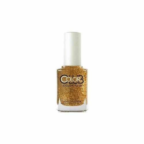 COLOR CLUB Nail Lacquer Gold Glitter 780 15mL (0.5 Fl Oz)