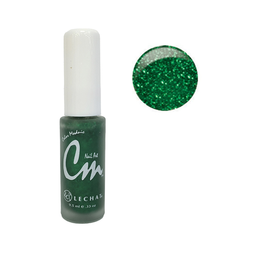 Lechat CM Nail Art Polish - NA24 Green Glitter 9.5ml