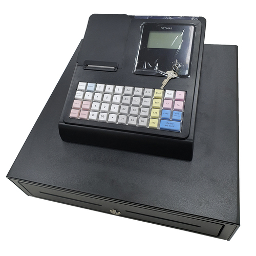 Optimas ER-800 Heavy Duty Electronic Cash Register POS with Drawer 43 Keys