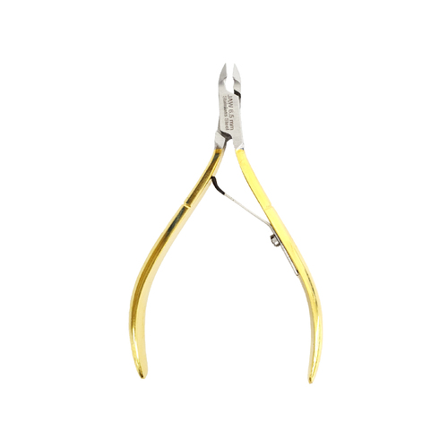 Cedrus Stainless Steel Cuticle Nipper 4" Jaw 16 (6.5mm) Gold