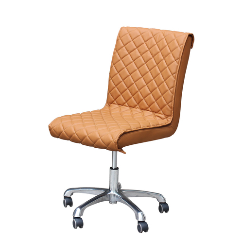 Nail Salon Customer Chair 3218 Hydraulic Swivel Leather PU Cappuccino