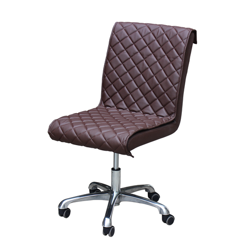 Nail Salon Customer Chair 3218 Hydraulic Swivel Leather PU Chocolate