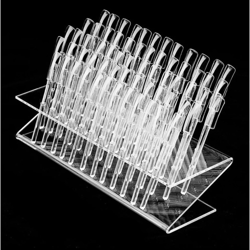 64 Hole Rack Nail Display Color Chart Stand Board Polish Nail Art Tools - Clear
