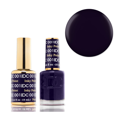 DND 001 Inky Point - DC Collection Gel & Lacquer Duo 18ml