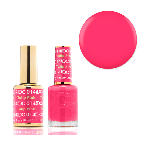 DND 014 Tulip Pink - DC Collection Gel & Lacquer Duo 18ml