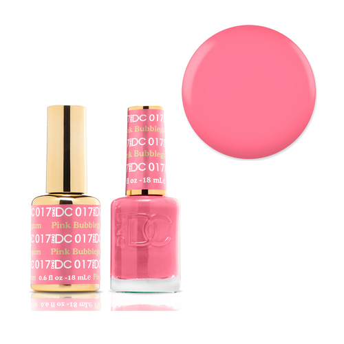 DND 017 Pink Bubblegum - DC Collection Gel & Lacquer Duo 18ml