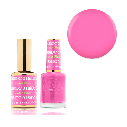 DND 018 Violet Pink - DC Collection Gel & Lacquer Duo 18ml