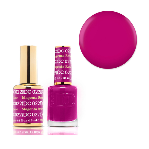 DND 022 Magenta Rose - DC Collection Gel & Lacquer Duo 18ml