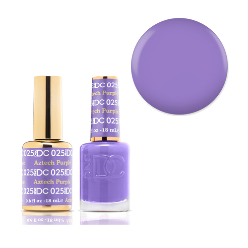 DND 025 Aztech Purple - DC Collection Gel & Lacquer Duo 18ml
