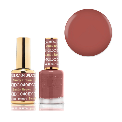 DND 040 Sandy Brown - DC Collection Gel & Lacquer Duo 18ml