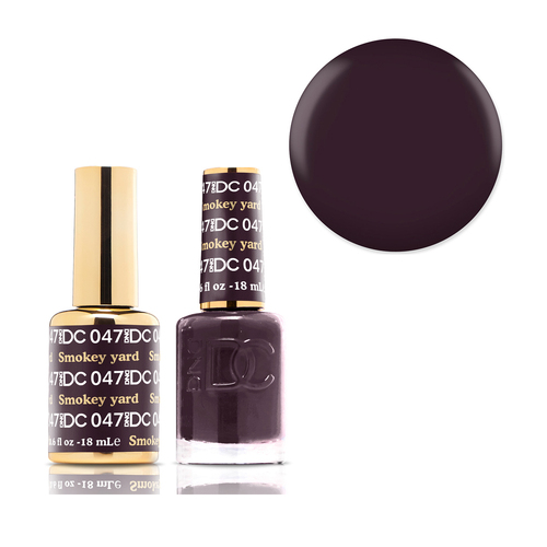 DND 047 Smokey Yard - DC Collection Gel & Lacquer Duo 18ml