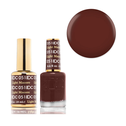 DND 051 Light Macore - DC Collection Gel & Lacquer Duo 18ml