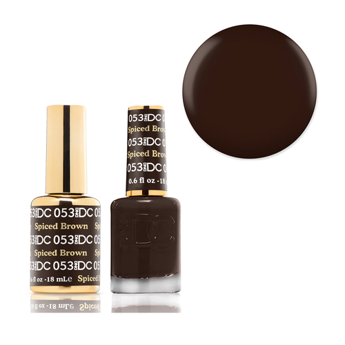 DND 053 Spice Brown - DC Collection Gel & Lacquer Duo 18ml