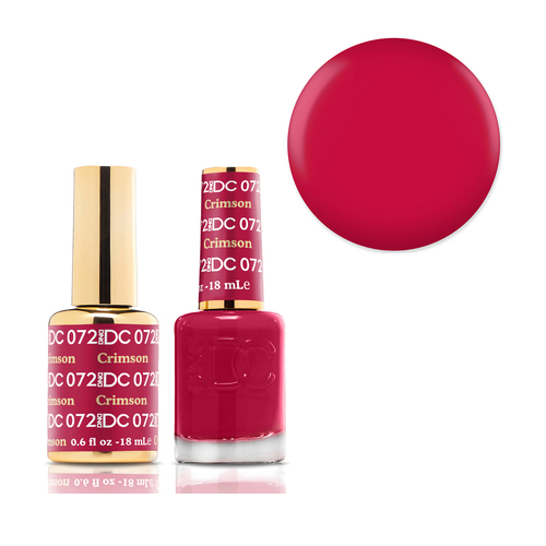 DND 072 Crimson - DC Collection Gel & Lacquer Duo 18ml