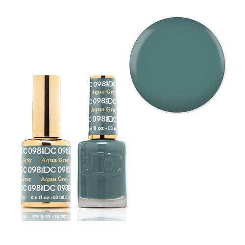 DND 098 Aqua Gray - DC Collection Gel & Lacquer Duo 18ml